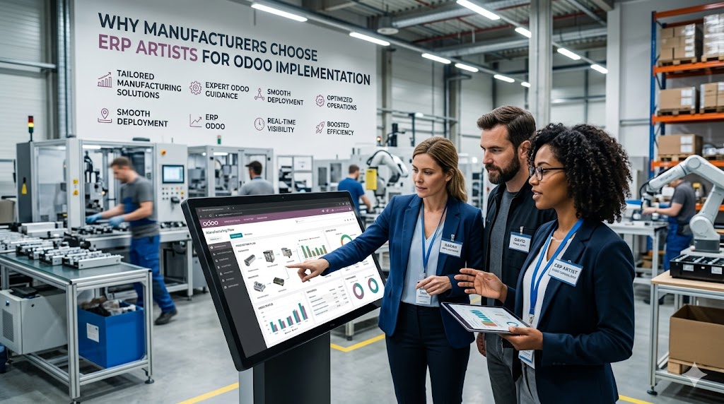 Why Manufacturers Choose ERP Artists for Odoo Implementation
